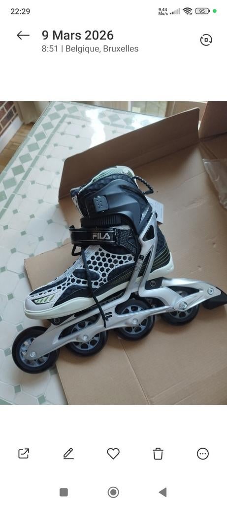 FILA Plume 84 inlineskates — Maat 42 — nieuw, Ophalen