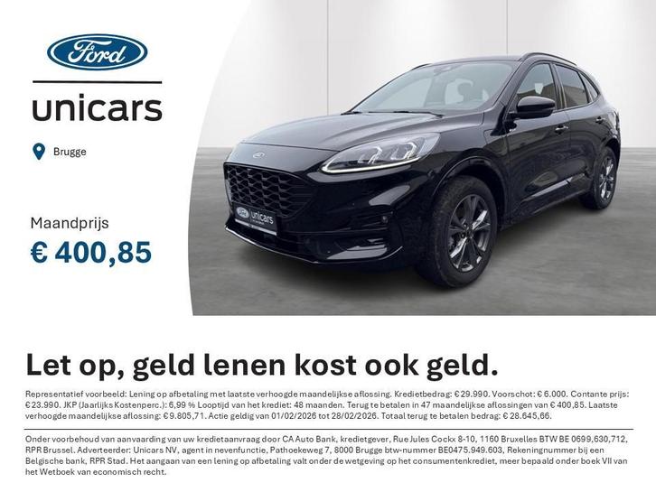 Ford Kuga 2.5i PHEV Aut. 165kW ST-Line, Auto's, Ford, Bedrijf, Te koop, Kuga, Airbags, Airconditioning, Bluetooth, Climate control