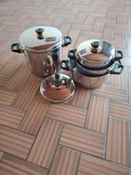 Set van kookpotten met deksel met gratis wokpan, Huis en Inrichting, Keuken | Potten en Pannen, Ophalen