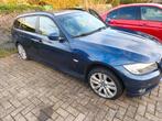 BMW E91LCI 318d voor onderdelen,export of opmaak, Auto diversen, Ongevalwagen, Ophalen, Blauw, Break, Handgeschakeld