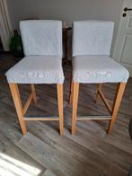 Lot de 2 chaises de bar Henriksdal 70 cm, Avec repose-pieds, 2 tabourets, Enlèvement, Utilisé
