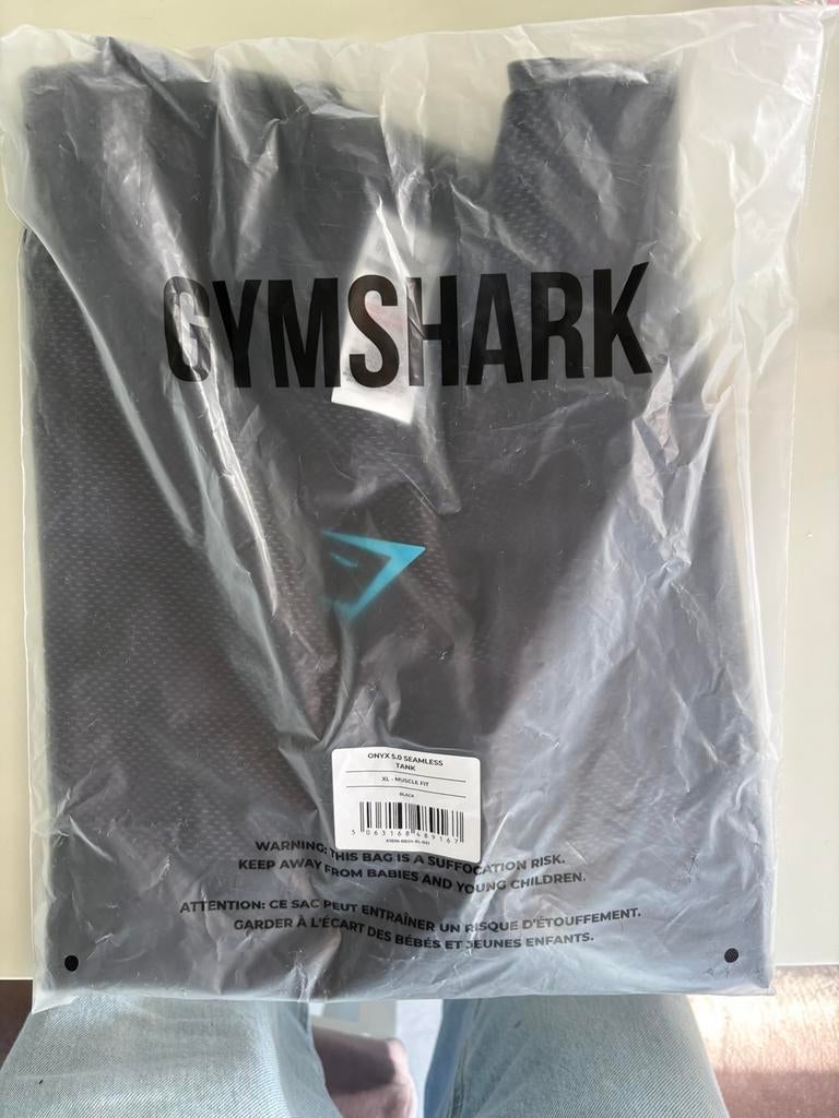 Gymshark Onyx Midnight 5.0 Black/blue Mens, Maat 52/54 (L), Fitness, Blauw, Nieuw