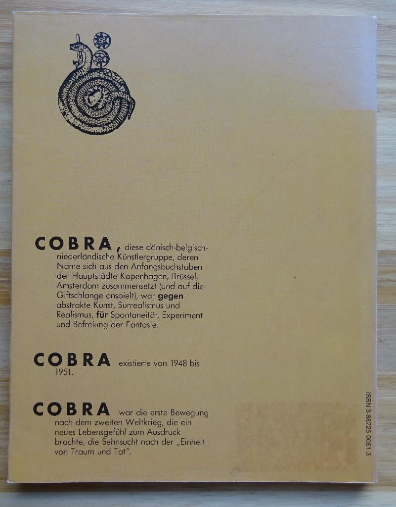 Cobra, 1982 Kunstverein Hamburg, Ophalen of Verzenden, Zo goed als nieuw, Schilder- en Tekenkunst
