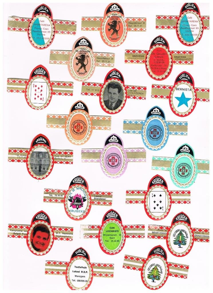 MARQUES DE CIGARES, PUBLICITÉ, BRAKMAN, Envoi, Comme neuf, Bagues de cigare