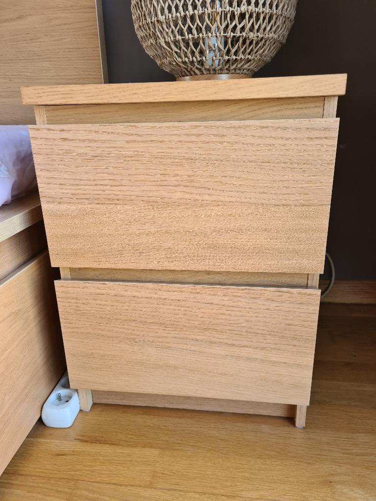 2 Tables de nuit, Maison & Meubles, Chambre à coucher | Tables de chevet, Moins de 55 cm, Comme neuf, Moins de 45 cm, Enlèvement