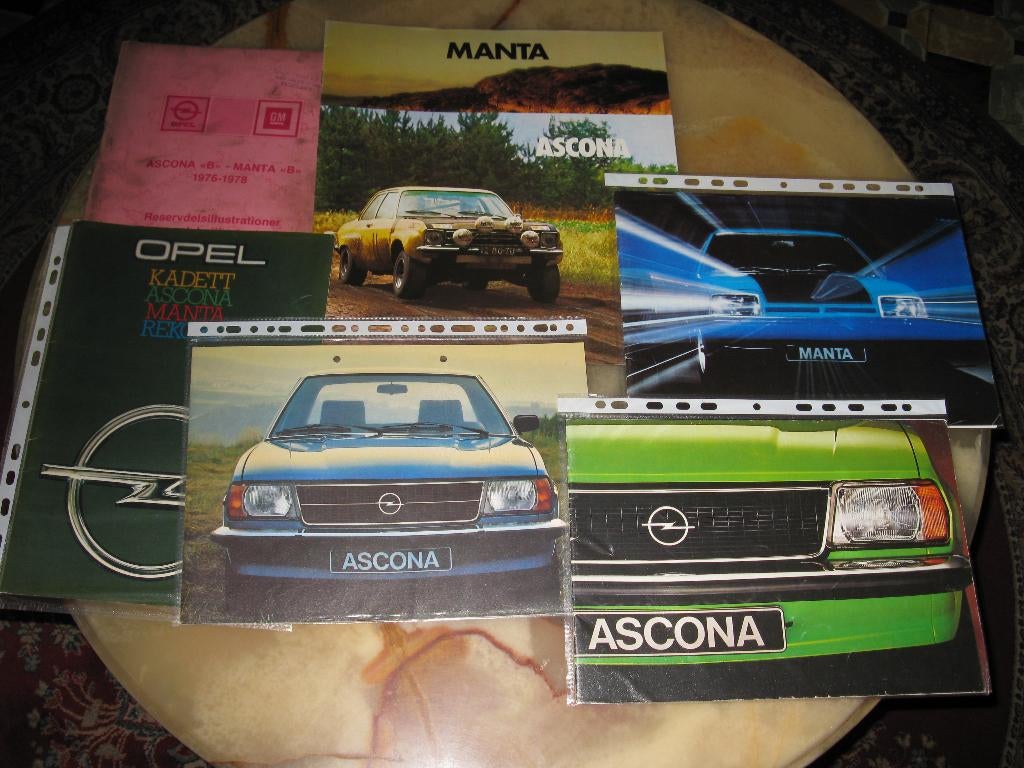 Opel Ascona A & B / Manta A & B folders & documenten, Auto-onderdelen, Overige Auto-onderdelen, Opel, Gebruikt, Ophalen of Verzenden