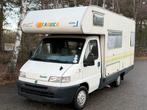 Mobielhome Fiat Ducato 1.9TD 5+1Plaats Trekhaak Gekeurd vv, Caravans en Kamperen, Fiat, Douche, Tot en met 3, Particulier
