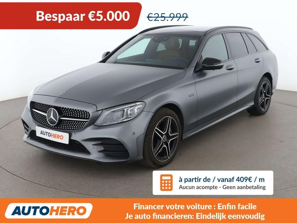 Mercedes-Benz C-Klasse 300 C 300de T AMG Line (automatique), Autos, Mercedes-Benz, Cuir, Argent ou Gris, Achat, Détection des panneaux routiers