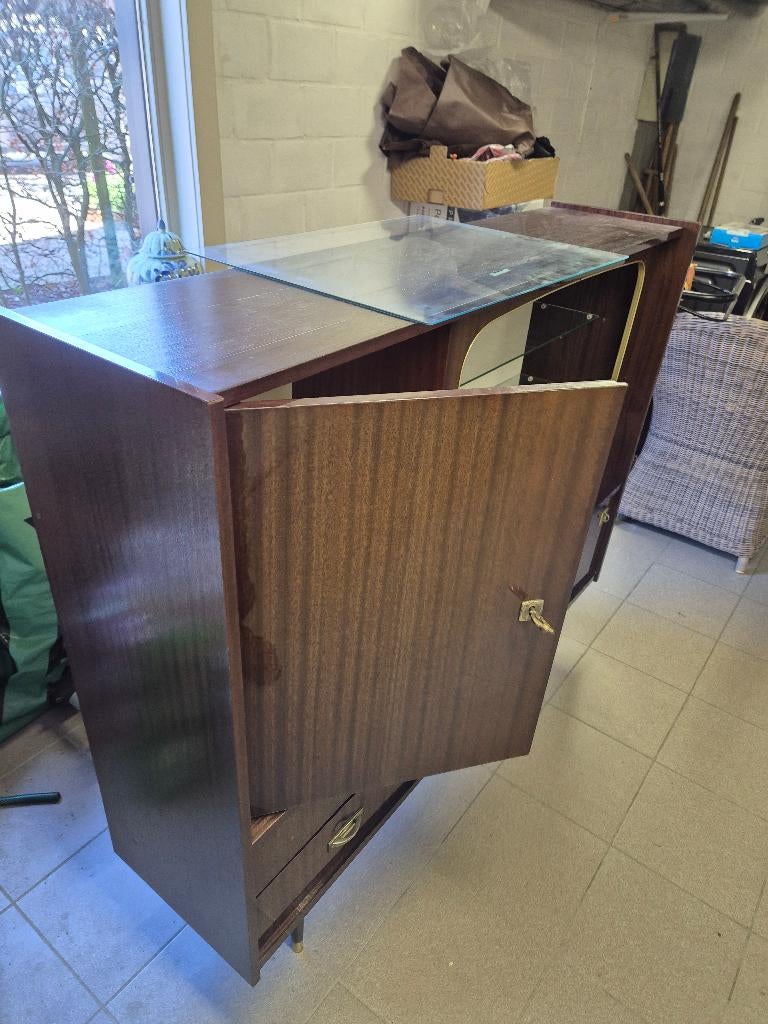 Kast vintage, Ophalen, Gebruikt, Glas, 25 tot 50 cm