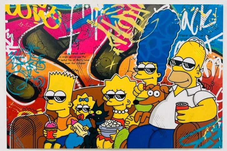 AIIROH (1987) - « Couch Time », Antiquités & Art, Art | Peinture | Moderne, Enlèvement