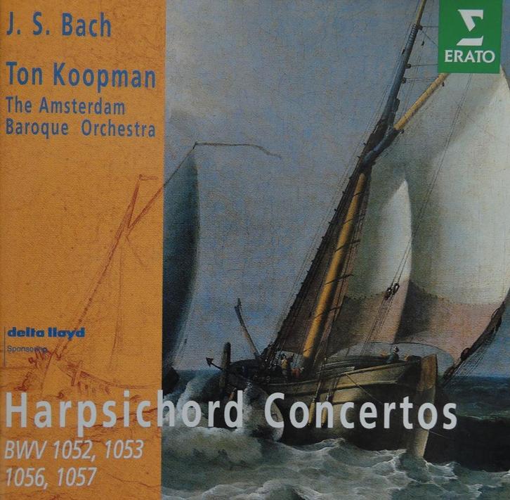 Klavecimbelconcerten / Bach - Koopman - ERATO - 1990 - DDD, CD & DVD, CD | Classique, Comme neuf, Orchestre ou Ballet, Enlèvement ou Envoi