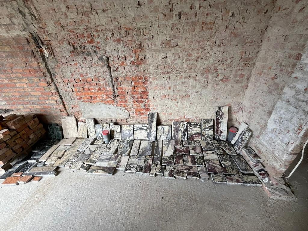 Marmeren tegels: kleuren en zwart, Ophalen, Zo goed als nieuw, Marmer, Overige typen