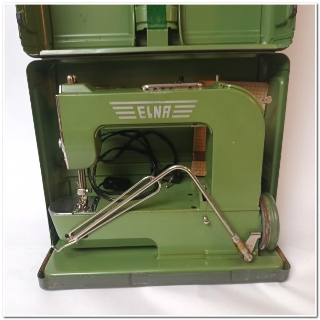 Elna Green naaimachine uit de jaren 50-60, Antiek en Kunst, Antiek | Naaimachines, Ophalen