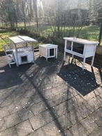 Conijnen kooi met omheining, Ophalen, Gebruikt, Kooi, Cavia