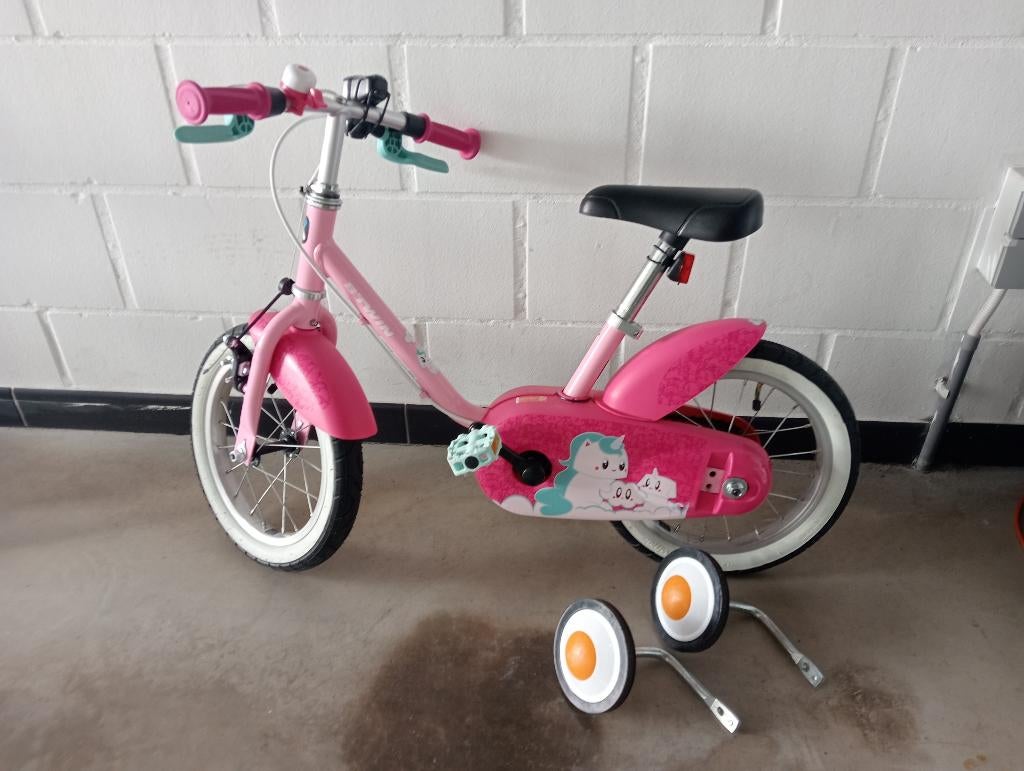 Kinderfiets 14", Ophalen, 14 inch of minder, Btwin, Handrem