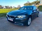 BMW 518d F11 2015, Autos, BMW, Cuir, Argent ou Gris, Boîte manuelle, 5 portes