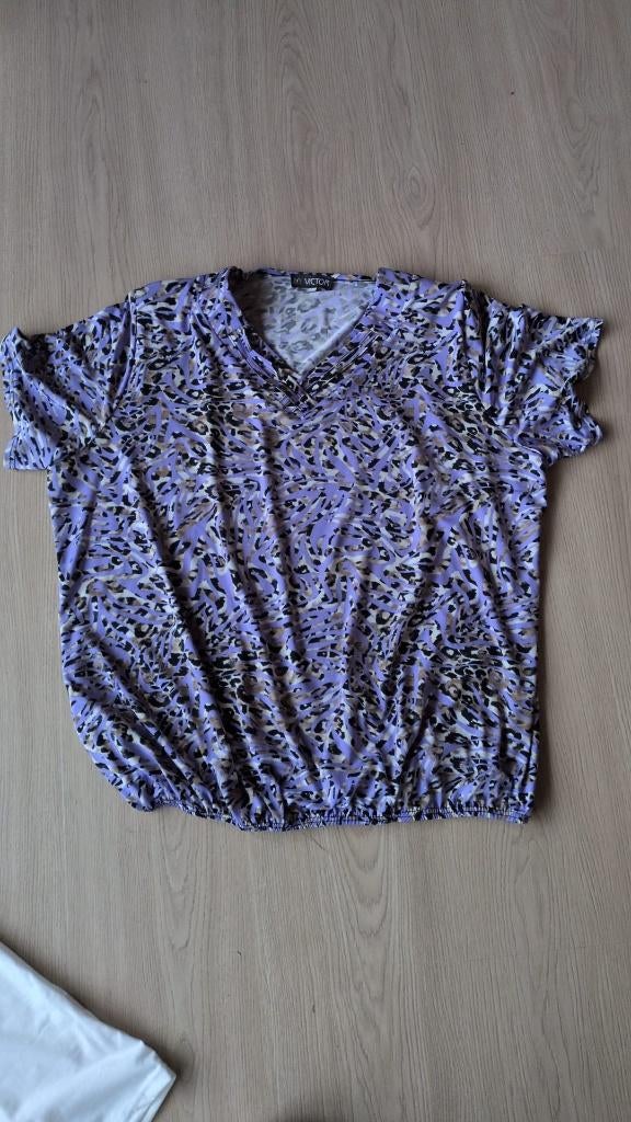 Paars T-Shirt van Victor - 3XL- 5€, Ophalen of Verzenden, Zo goed als nieuw, Maat 46/48 (XL) of groter, Paars