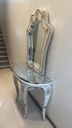 Spiegel/haltafe met spiegel, Maison & Meubles, Enlèvement ou Envoi, Comme neuf