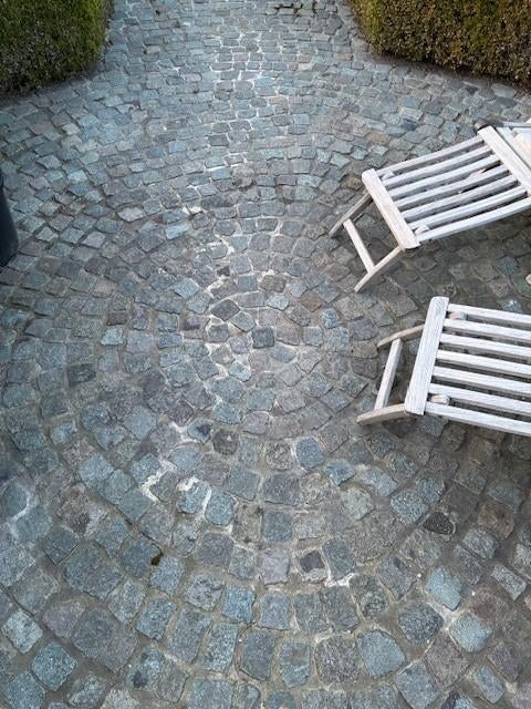 kasseien (belgische porfier mozaieken), Ophalen, Gebruikt, Klinkers, Natuursteen