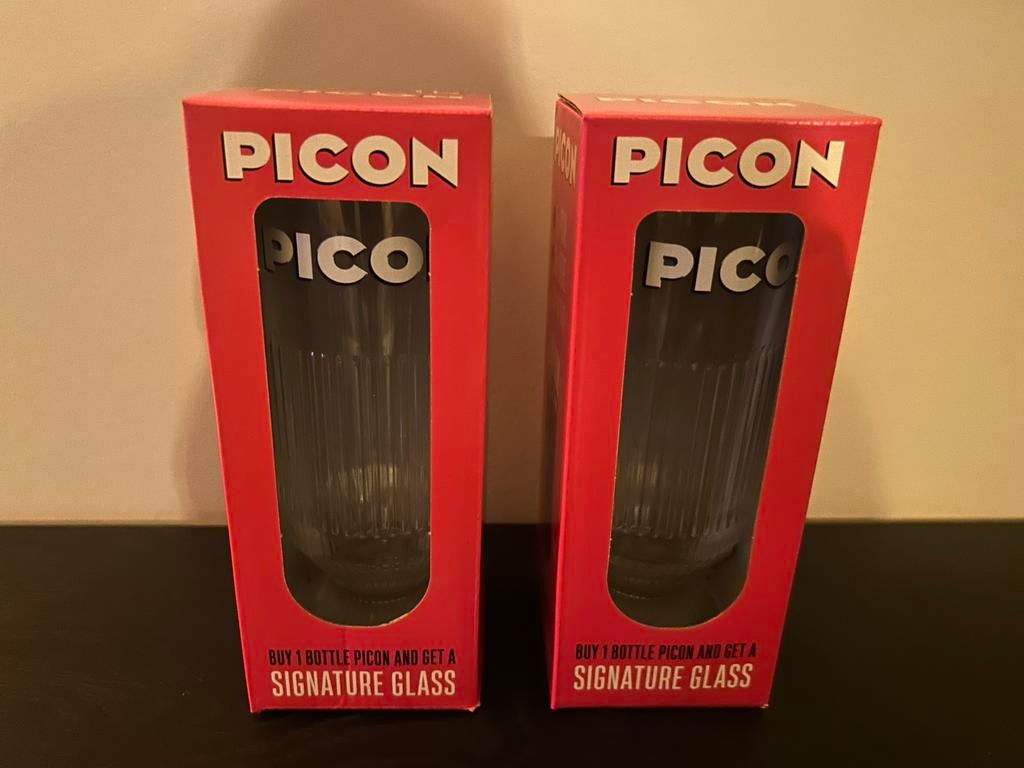 Picon glazen 2 stuks, Verzamelen, Ophalen, Zo goed als nieuw