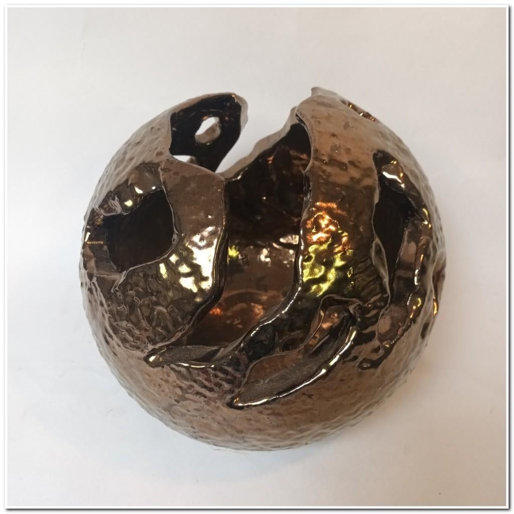 Aardewerk design sculptuur ongeveer 25cm diameter, Antiek en Kunst, Antiek | Keramiek en Aardewerk, Ophalen