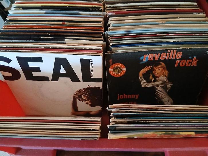 500 disques 45t état nickel, Cd's en Dvd's, Vinyl | Pop, Gebruikt, Ophalen