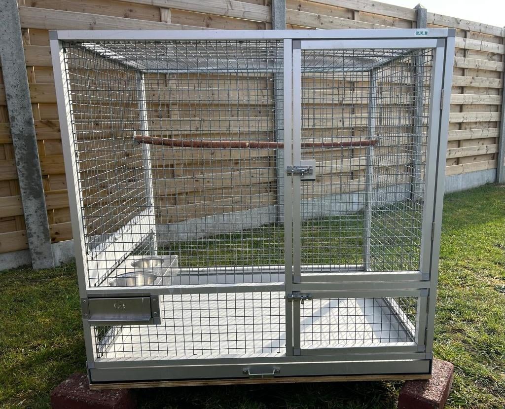 papegaaienkooi/volière zware uitvoering, Ophalen, Zo goed als nieuw, Aluminium, Volière