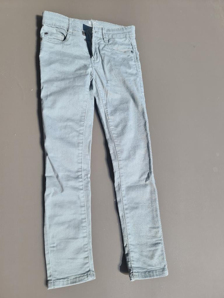 grijs-groene jeans broek, Besties, 122, Kinderen en Baby's, Kinderkleding | Maat 122, Ophalen, Zo goed als nieuw, Broek