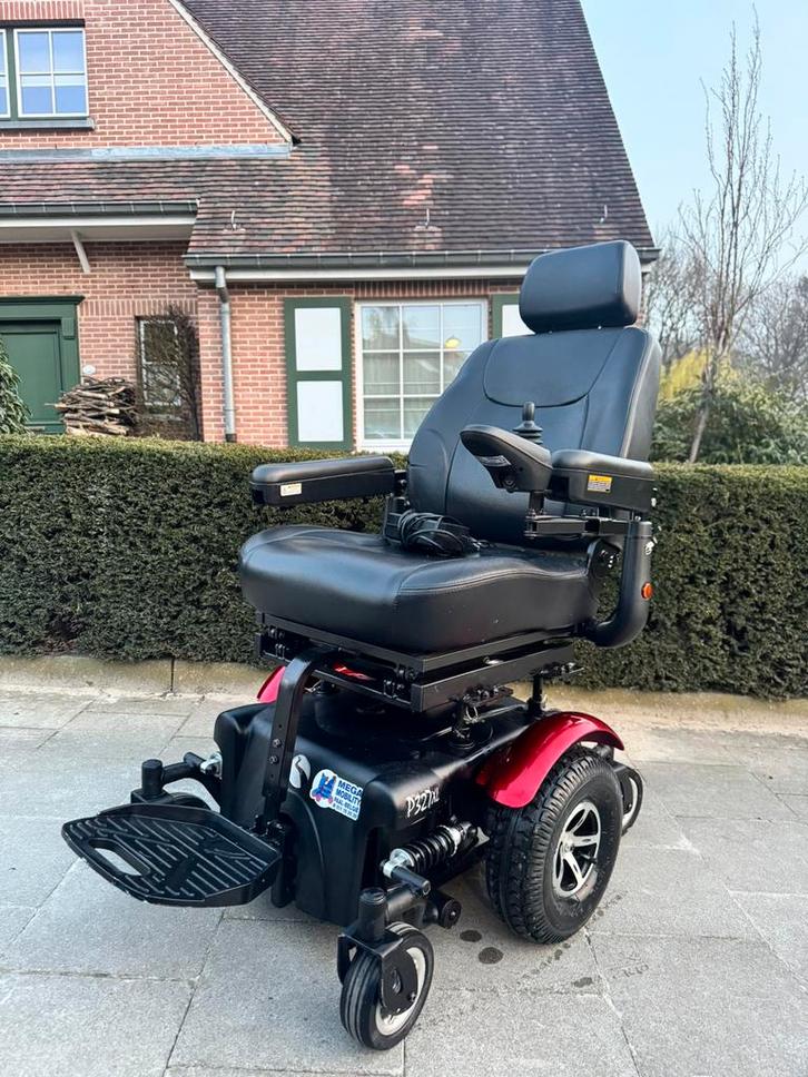 Rascal P327XL electrische rolstoel rode Invalide rolwagen, Diversen, Rolstoelen, Zo goed als nieuw, Elektrische rolstoel, Inklapbaar