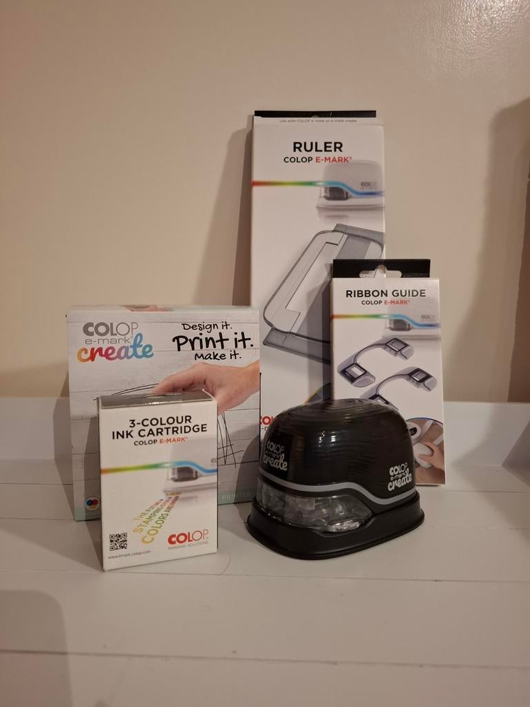 Colop E Mark Create met accessories, Computers en Software, Labelprinters, Ophalen, Zo goed als nieuw, Colop