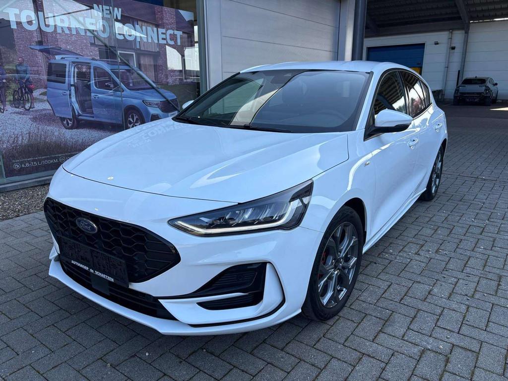 Ford Focus ST-Line X 1.0 125 A7 (bj 2023, automaat), Auto's, Ford, Stof, Gebruikt, Wit, 5 zetels