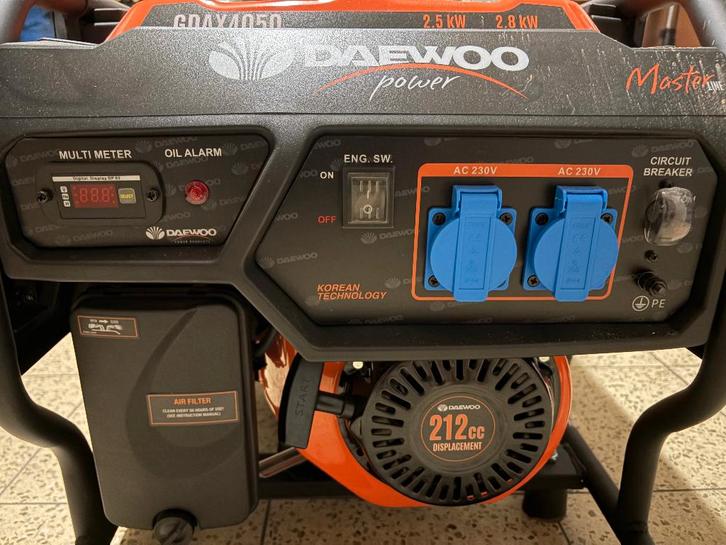 Daewoo GDAX4050 benzine aggregaat (stroomgenerator), Bricolage & Construction, Générateurs, Neuf, Essence, Moins de 5 kVA, Enlèvement