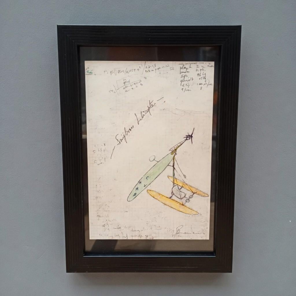 Snijboon helikopter Panamarenko, Antiek en Kunst, Ophalen of Verzenden