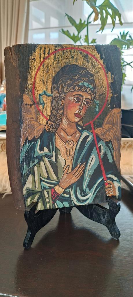 Ikoon religie engel gabriel, Antiek en Kunst, Antiek | Religieuze voorwerpen, Ophalen of Verzenden