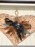 Magnique creation murale bohème fleurs séchées et ruban, Enlèvement, Utilisé, Panneau mural