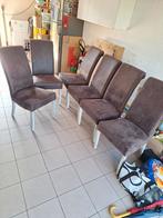 stoelen eetplaats, Huis en Inrichting, Stoelen, Ophalen, Gebruikt, Bruin, Stof