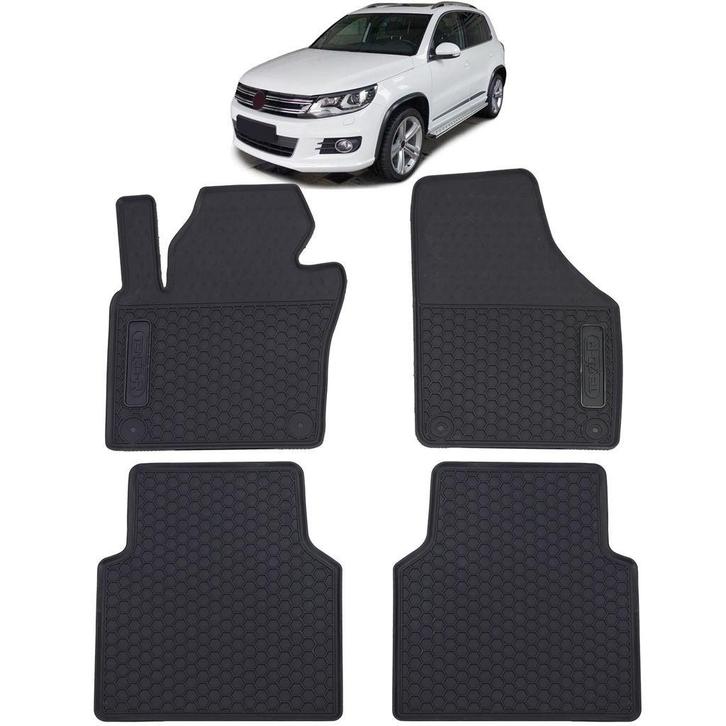 Rubber Automatten Geschikt Voor Vw Tiguan 5N 2007 t/m 2018, Auto diversen, Tuning en Styling, Verzenden