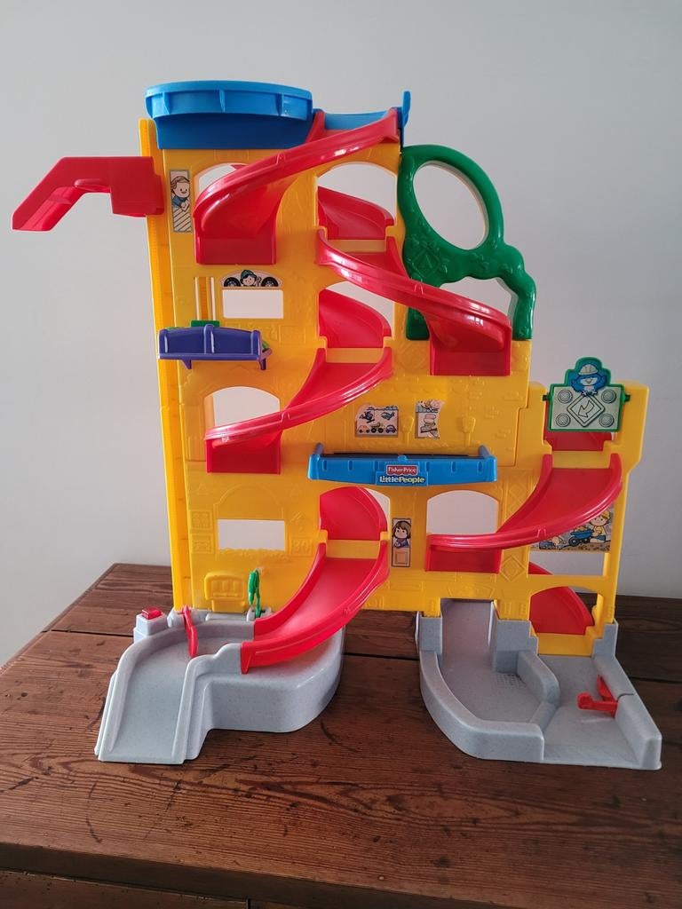 Fisher-Price Little People Wheelies Hellingenbaan, Kinderen en Baby's, Speelgoed | Fisher-Price, Gebruikt, Overige typen, Met licht