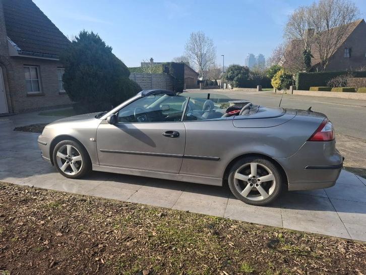 Saab Cabriolet 1.9 TDi argent, Autos, Saab, Entreprise, Saab 9-3, Airbags, Air conditionné, Alarme, Ordinateur de bord, Verrouillage central
