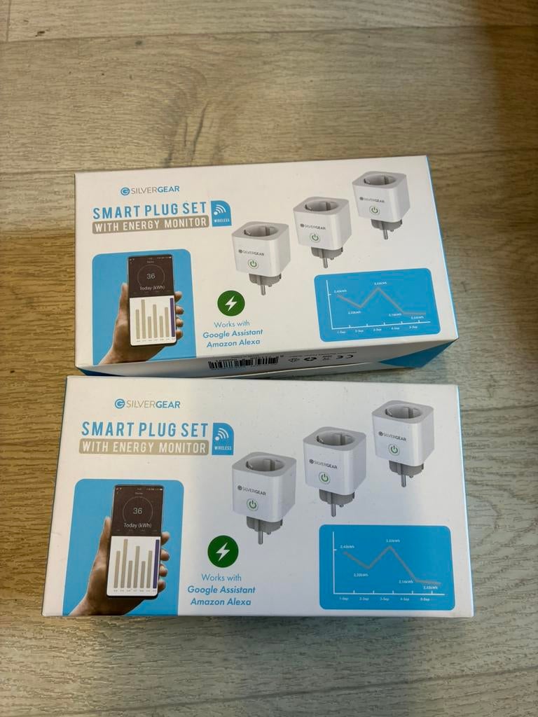 slinme stekkers 6 stuks voor google assistent silver gear, Ophalen, Zo goed als nieuw