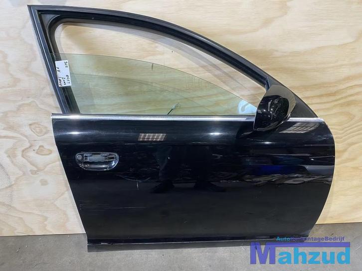 AUDI A6 C6 Zwart LY9B Rechts voor spiegel deur portier 04-11, Auto-onderdelen, Carrosserie, Deur, Audi, Voor, Rechts, Gebruikt