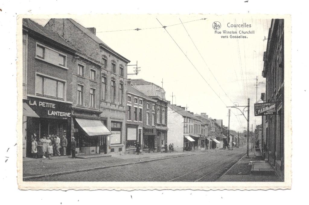 Courcelles NA186: Rue Winston Churchill vers Gosselies, Collections, Envoi, 1940 à 1960, Non affranchie, Hainaut