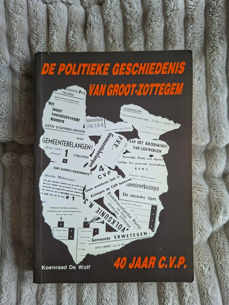 Livre historique L'histoire politique de Groot-Zottegem, CD & DVD, CD | Dance & House, Enlèvement ou Envoi