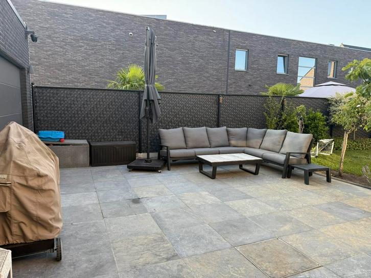 Loungeset: tuin / veranda - zware kwaliteit, Tuin en Terras, Tuinsets en Loungesets, Zo goed als nieuw, Loungeset, Aluminium, 8 zitplaatsen