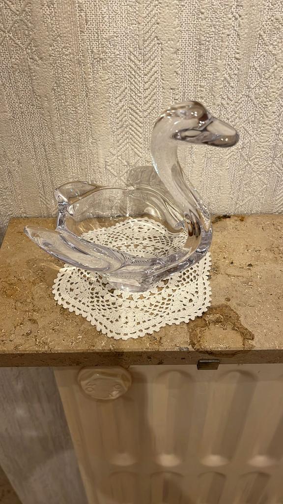 Magnifique cygne vintage en cristal — Art Vannes France, Antiquités & Art, Enlèvement