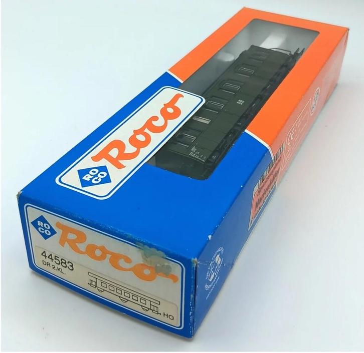 Chariot à compartiments ROCO, 2e classe, du DR, Hobby & Loisirs créatifs, Trains miniatures | HO, Comme neuf, Wagon, Roco, Analogique