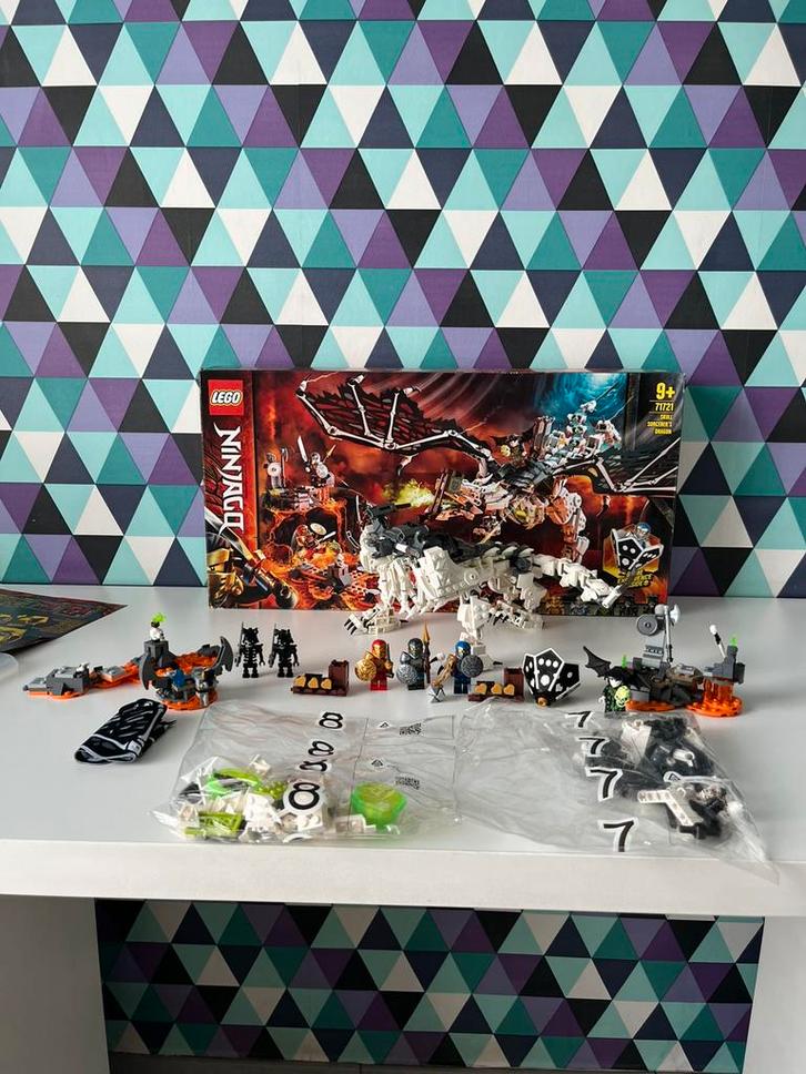 LEGO 71721 Ninjago Skull Sorcerer's Draak (Retired), Kinderen en Baby's, Speelgoed | Duplo en Lego, Zo goed als nieuw, Lego, Complete set