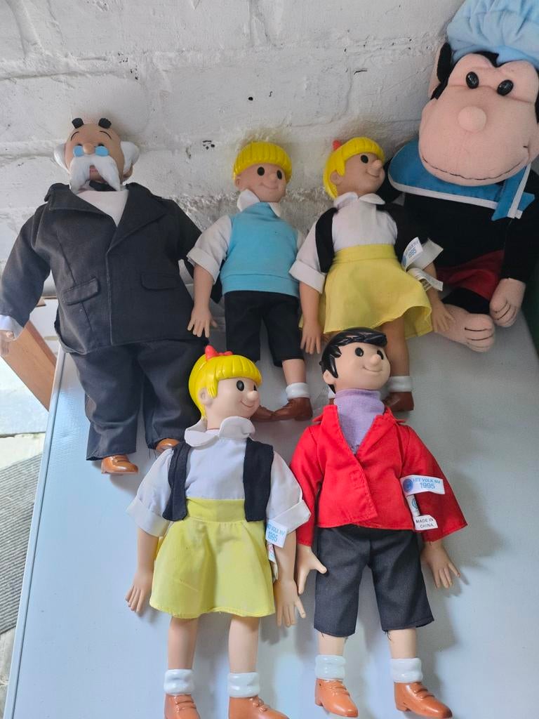 Unieke Set Vintage Jommeke Poppen (Soft-Toys) – Complete Col, Verzamelen, Ophalen