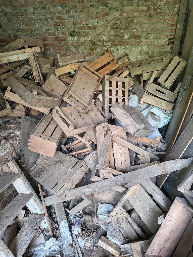 Houten bakjes, 6 m³ of meer, Ophalen, Overige houtsoorten, Blokken