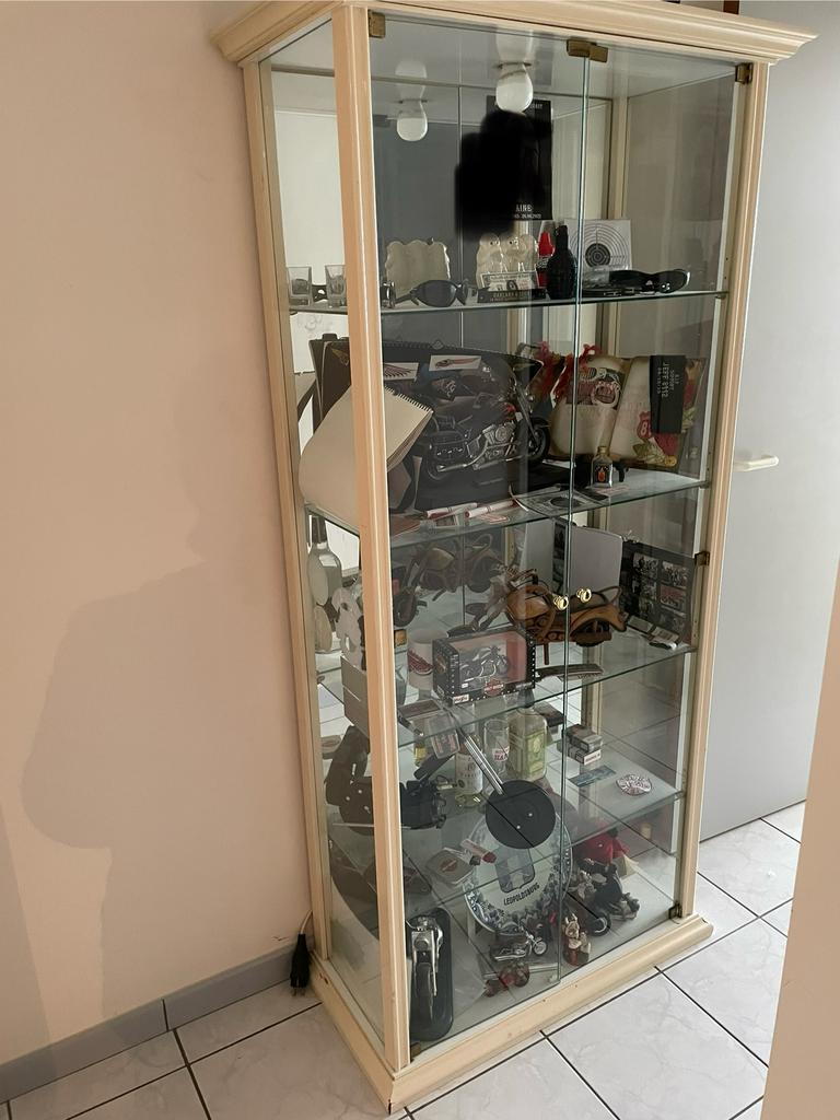 Vitrine en verre, vitrine pour cause de décès, 25 à 50 cm, Comme neuf, Verre, 50 à 100 cm